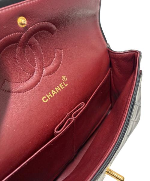 CHANEL（シャネル）CHANEL (シャネル) Wフラップチェーンショルダーバッグ ブラック サイズ:25の古着・服飾アイテム