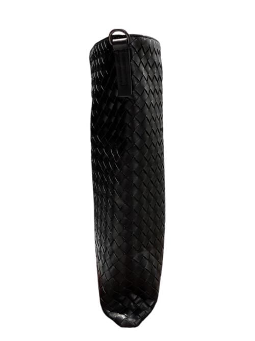 BOTTEGA VENETA（ボッテガベネタ）BOTTEGA VENETA (ボッテガベネタ) イントレチャートショルダーバッグ ブラックの古着・服飾アイテム