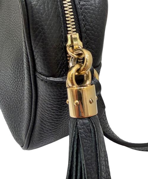 GUCCI（グッチ）GUCCI (グッチ) GGマーモントライン ソーホー スモール ディスコバッグ ブラックの古着・服飾アイテム