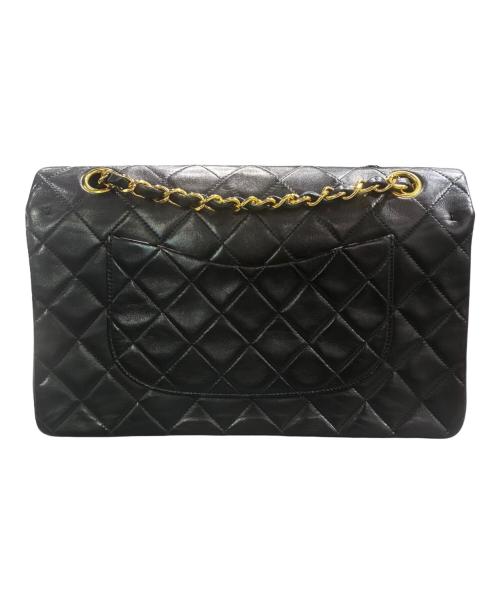 CHANEL（シャネル）CHANEL (シャネル) Wフラップチェーンショルダーバッグ ブラック サイズ:25の古着・服飾アイテム