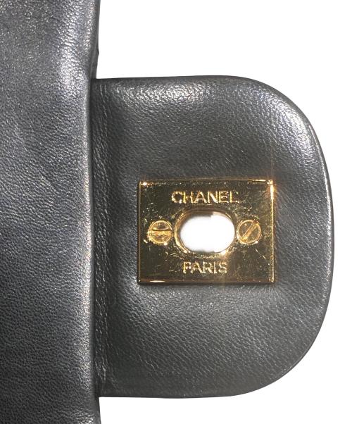 CHANEL（シャネル）CHANEL (シャネル) Wフラップチェーンショルダーバッグ ブラック サイズ:25の古着・服飾アイテム