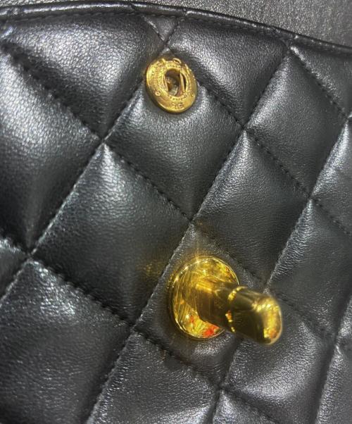 CHANEL（シャネル）CHANEL (シャネル) Wフラップチェーンショルダーバッグ ブラック サイズ:25の古着・服飾アイテム