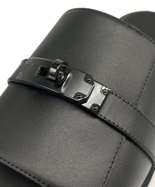HERMES（エルメス）HERMES (エルメス) Gabrielle Leather Sandals/ガブリエルレザーサンダル ブラック サイズ:41の古着・服飾アイテム