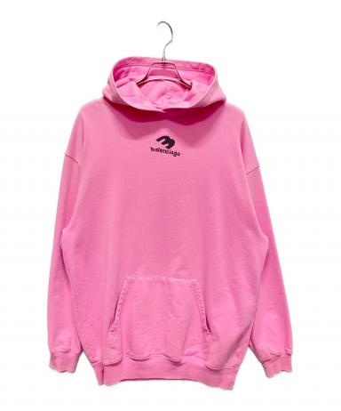 中古・古着通販】BALENCIAGA (バレンシアガ) ロゴパーカー ピンク