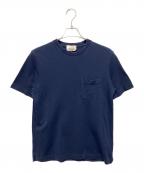 HERMESエルメス）の古着「H刺繍ポケットTシャツ」｜ネイビー