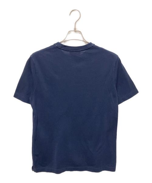 HERMES（エルメス）HERMES (エルメス) H刺繍ポケットTシャツ ネイビー サイズ:Ｓの古着・服飾アイテム