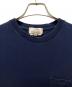 中古・古着 HERMES (エルメス) H刺繍ポケットTシャツ ネイビー サイズ:Ｓ：25000円