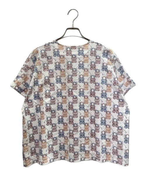 HERMES（エルメス）HERMES (エルメス) タッセルモチーフ Vネックカットソー/Tassel Detail V-Neck Top ホワイト サイズ:40の古着・服飾アイテム