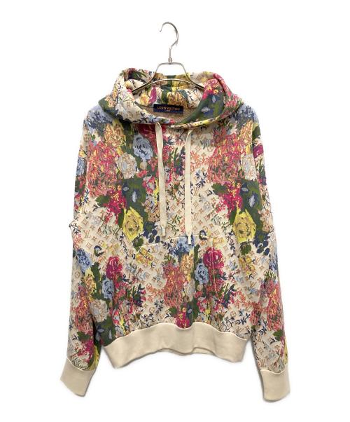 LOUIS VUITTON（ルイ ヴィトン）LOUIS VUITTON (ルイ ヴィトン) ジャガードモノグラムフラワー パーカー ホワイト サイズ:Mの古着・服飾アイテム