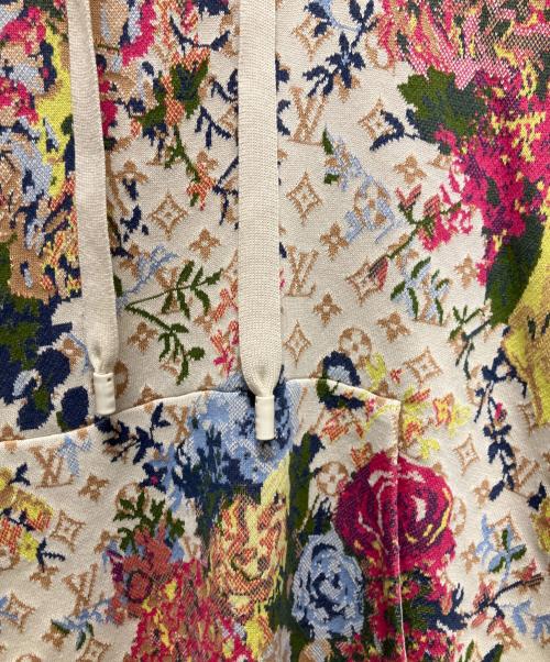 LOUIS VUITTON（ルイ ヴィトン）LOUIS VUITTON (ルイ ヴィトン) ジャガードモノグラムフラワー パーカー ホワイト サイズ:Mの古着・服飾アイテム