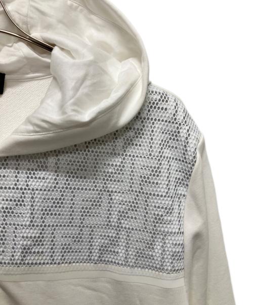 FENDI（フェンディ）FENDI (フェンディ) FFメッシュパーカー ホワイト サイズ:Lの古着・服飾アイテム