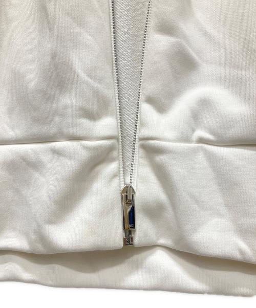 FENDI（フェンディ）FENDI (フェンディ) FFメッシュパーカー ホワイト サイズ:Lの古着・服飾アイテム