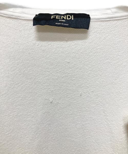 FENDI（フェンディ）FENDI (フェンディ) FFメッシュパーカー ホワイト サイズ:Lの古着・服飾アイテム