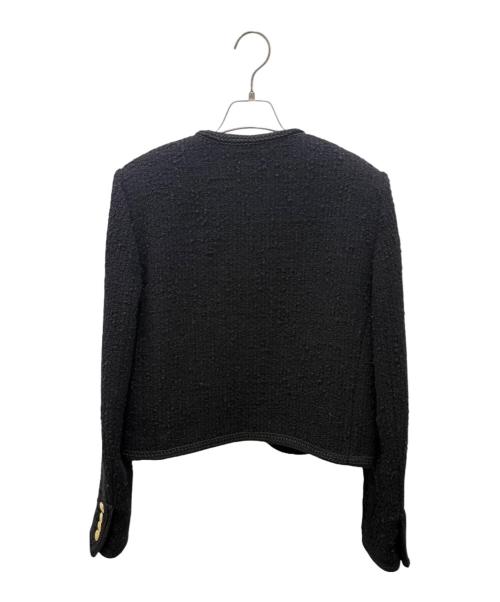 CELINE（セリーヌ）CELINE (セリーヌ) シャスールジャケット / ブクレツイード ブラック サイズ:36の古着・服飾アイテム