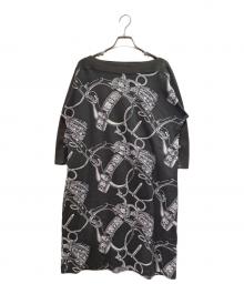 HERMES（エルメス）の古着「20SS Brides de Coeur Cotton Dress ブリッド・ドゥ・クール コットンワンピース」｜グレー