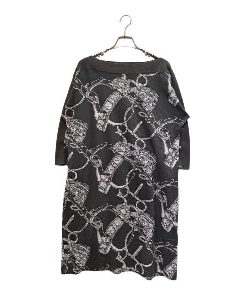 HERMES（エルメス）HERMES (エルメス) 20SS Brides de Coeur Cotton Dress ブリッド・ドゥ・クール コットンワンピース グレー サイズ:44の古着・服飾アイテム