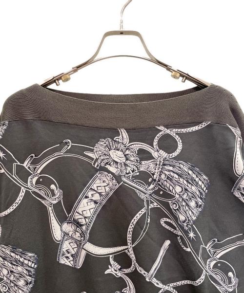 HERMES（エルメス）HERMES (エルメス) 20SS Brides de Coeur Cotton Dress ブリッド・ドゥ・クール コットンワンピース グレー サイズ:44の古着・服飾アイテム