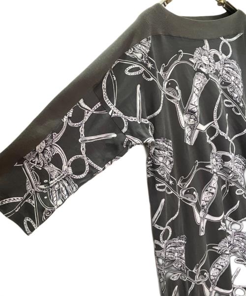 HERMES（エルメス）HERMES (エルメス) 20SS Brides de Coeur Cotton Dress ブリッド・ドゥ・クール コットンワンピース グレー サイズ:44の古着・服飾アイテム