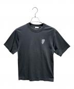 BURBERRYバーバリー）の古着「ラバーワッペンTシャツ」｜ブラック