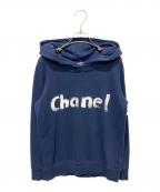 CHANELシャネル）の古着「ペイントロゴパーカー」｜ネイビー
