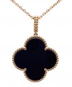 VAN CLEEF & ARPELSヴァンクリーフ＆アーペル）の古着「マジック アルハンブラ ロングネックレス/1モチーフ/Magic Alhambra Necklace Onyx マジック アルハンブラ ネックレス オニキス/VCARO49M00」
