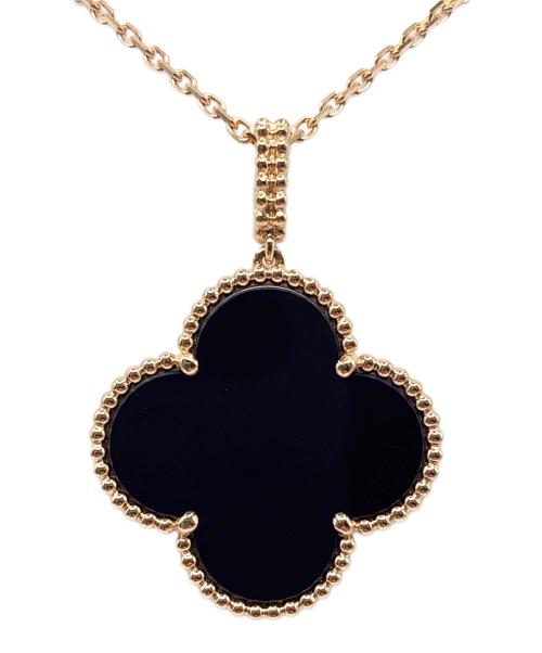 VAN CLEEF & ARPELS（ヴァンクリーフ＆アーペル）VAN CLEEF & ARPELS マジック アルハンブラ ロングネックレス/1モチーフ/Magic Alhambra Necklace Onyx マジック アルハンブラ ネックレス オニキス/VCARO49M00の古着・服飾アイテム