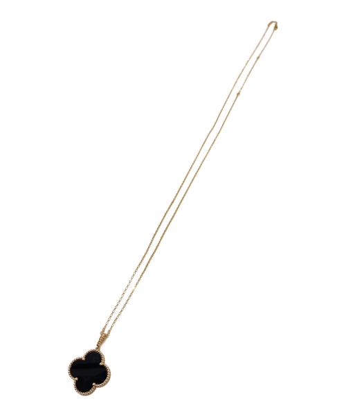 VAN CLEEF & ARPELS（ヴァンクリーフ＆アーペル）VAN CLEEF & ARPELS マジック アルハンブラ ロングネックレス/1モチーフ/Magic Alhambra Necklace Onyx マジック アルハンブラ ネックレス オニキス/VCARO49M00の古着・服飾アイテム