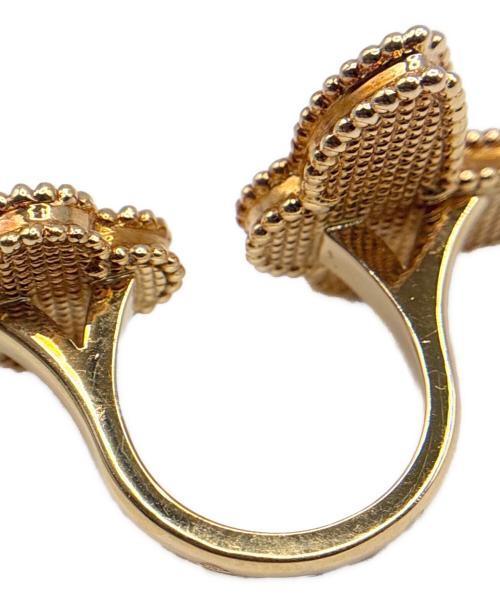 VAN CLEEF & ARPELS（ヴァンクリーフ＆アーペル）VAN CLEEF & ARPELS Lucky Alhambra Between the Finger Ring/ラッキー アルハンブラ アントレ レ ドア リング/VCARN05800 サイズ:50/8.5号の古着・服飾アイテム