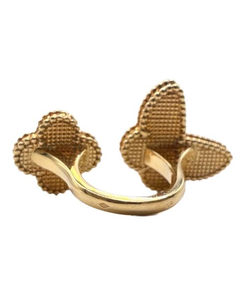 VAN CLEEF & ARPELS（ヴァンクリーフ＆アーペル）VAN CLEEF & ARPELS Lucky Alhambra Between the Finger Ring/ラッキー アルハンブラ アントレ レ ドア リング/VCARN05800 サイズ:50/8.5号の古着・服飾アイテム