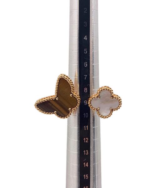 VAN CLEEF & ARPELS（ヴァンクリーフ＆アーペル）VAN CLEEF & ARPELS Lucky Alhambra Between the Finger Ring/ラッキー アルハンブラ アントレ レ ドア リング/VCARN05800 サイズ:50/8.5号の古着・服飾アイテム