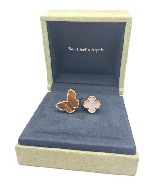 VAN CLEEF & ARPELS（ヴァンクリーフ＆アーペル）VAN CLEEF & ARPELS Lucky Alhambra Between the Finger Ring/ラッキー アルハンブラ アントレ レ ドア リング/VCARN05800 サイズ:50/8.5号の古着・服飾アイテム