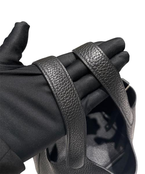 HERMES（エルメス）HERMES (エルメス) Picotin Lock PM ピコタンロック PM/トリヨンクレマンス/ブラック/Y刻印：2020年製造/シルバー金具 ブラック サイズ:PMの古着・服飾アイテム