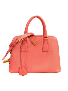 PRADA（プラダ）の古着「サフィアーノ2WAYハンドバッグ」｜ピンク