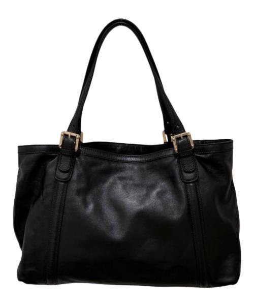 GUCCI（グッチ）GUCCI (グッチ) インターロッキングGライン ニューブリット トートバッグ ブラックの古着・服飾アイテム