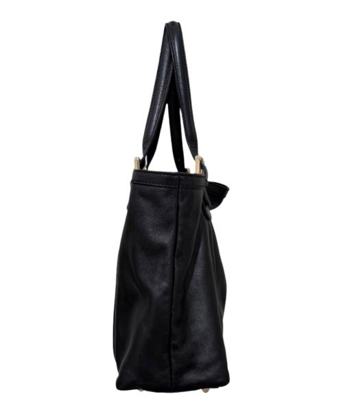 GUCCI（グッチ）GUCCI (グッチ) インターロッキングGライン ニューブリット トートバッグ ブラックの古着・服飾アイテム