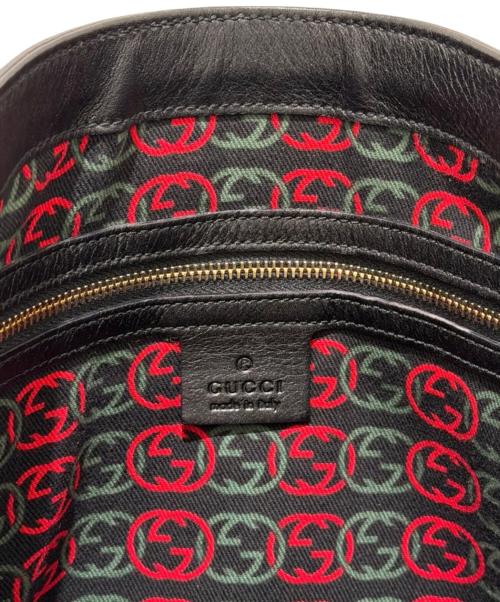 GUCCI（グッチ）GUCCI (グッチ) インターロッキングGライン ニューブリット トートバッグ ブラックの古着・服飾アイテム