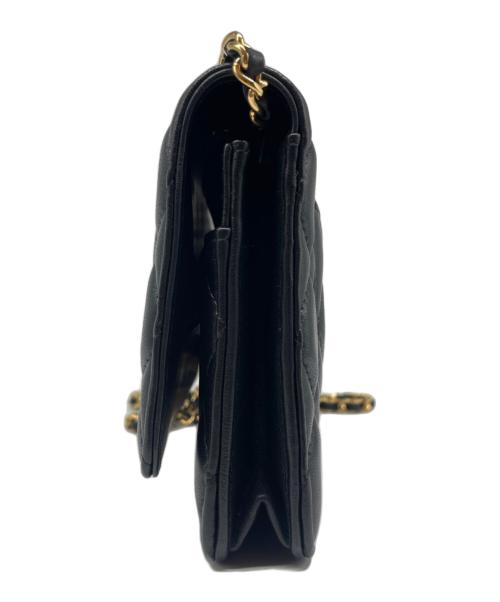 CHANEL（シャネル）CHANEL (シャネル) マトラッセ チェーンウォレット ブラックの古着・服飾アイテム