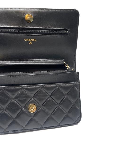 CHANEL（シャネル）CHANEL (シャネル) マトラッセ チェーンウォレット ブラックの古着・服飾アイテム