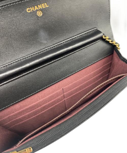 CHANEL（シャネル）CHANEL (シャネル) マトラッセ チェーンウォレット ブラックの古着・服飾アイテム