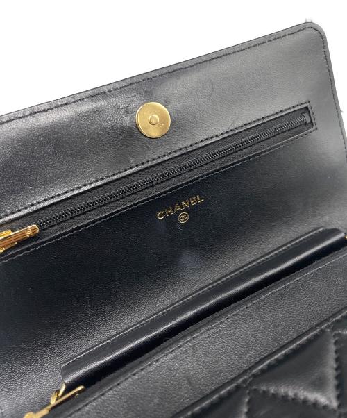 CHANEL（シャネル）CHANEL (シャネル) マトラッセ チェーンウォレット ブラックの古着・服飾アイテム