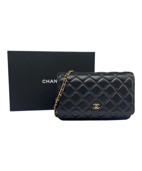 CHANEL（シャネル）CHANEL (シャネル) マトラッセ チェーンウォレット ブラックの古着・服飾アイテム