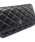 中古・古着 CHANEL (シャネル) マトラッセ チェーンウォレット ブラック：500000円