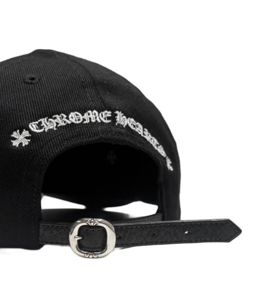 CHROME HEARTS（クロムハーツ）CHROME HEARTS (クロムハーツ) Chomper Patch Leather Belt キャップ ブラック サイズ:ONE SIZE（53-60）の古着・服飾アイテム