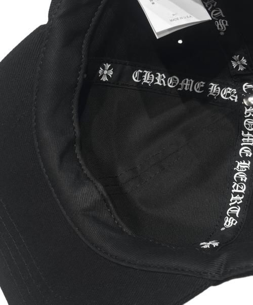CHROME HEARTS（クロムハーツ）CHROME HEARTS (クロムハーツ) Chomper Patch Leather Belt キャップ ブラック サイズ:ONE SIZE（53-60）の古着・服飾アイテム