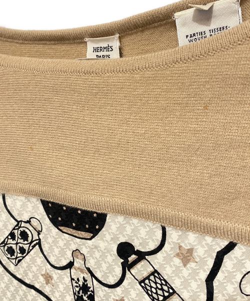 HERMES（エルメス）HERMES (エルメス) ツイルレーヌ/ニット ベージュ サイズ:36の古着・服飾アイテム