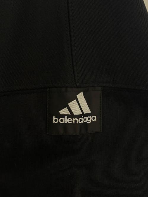 BALENCIAGA（バレンシアガ）BALENCIAGA (バレンシアガ) adidas (アディダス) ロゴオーバーサイズパーカー ブラック サイズ:2の古着・服飾アイテム