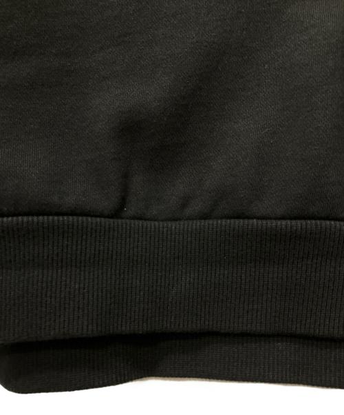 CELINE（セリーヌ）CELINE (セリーヌ) ルーズフーディ/ロゴパーカー/コットンフリース ブラック サイズ:XLの古着・服飾アイテム