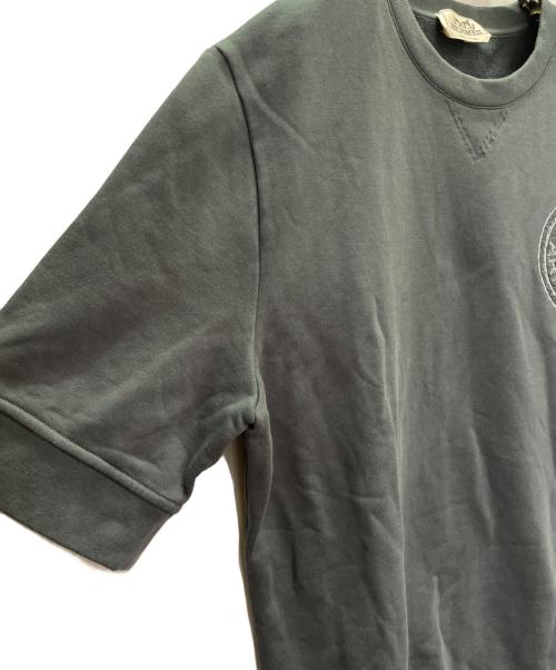 HERMES（エルメス）HERMES (エルメス) 25SS Clou de Selle Série Sweatshirt クルード セル セリエ/H557830HA グレー サイズ:XLの古着・服飾アイテム
