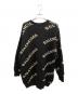 BALENCIAGA (バレンシアガ) ALL OVER LOGO JACQUARED KNIT/オールオーバーロゴニット ブラック サイズ:S：48000円