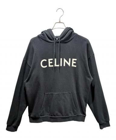 ❤︎ 早い者勝ちだよ！CELINEロゴパーカー ❤︎ 中古・古着通販】CELINE (セリーヌ) ロゴパーカー ブラック サイズ:XL
